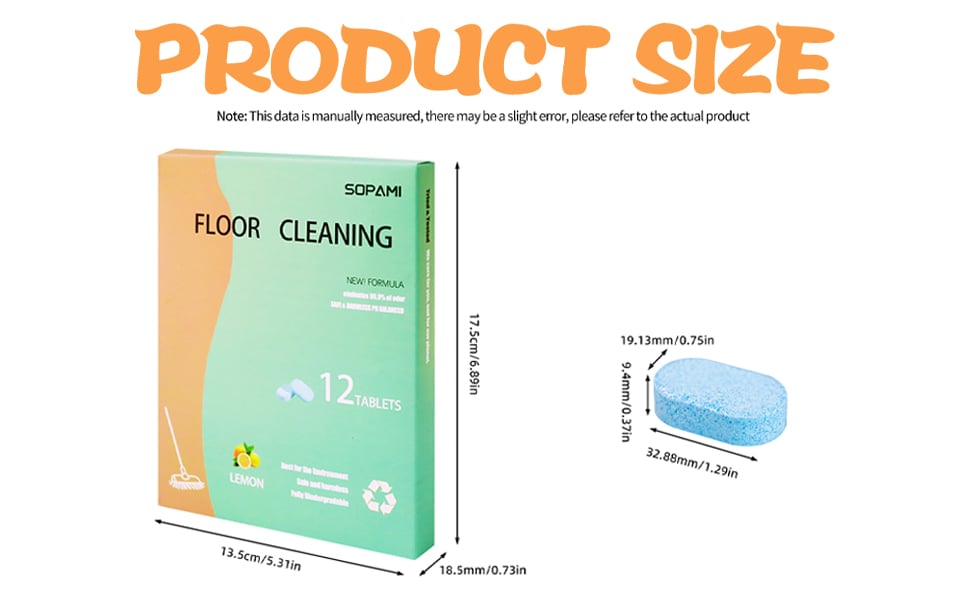 SOPAMI floor cleaning tablets