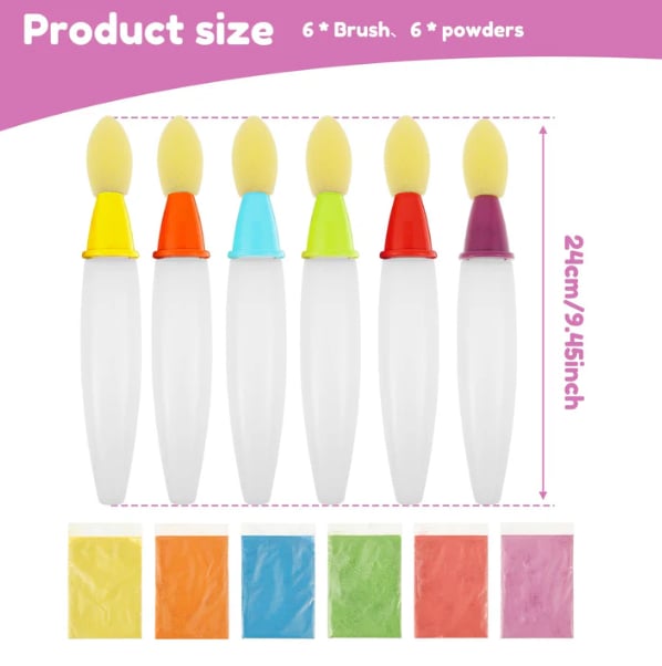 🔥Last Day 49% OFF - 🌈Outdoor Sidewalk Chalk Paint Brush Set | Paint in the Brushes – Just Add Water✨🎨