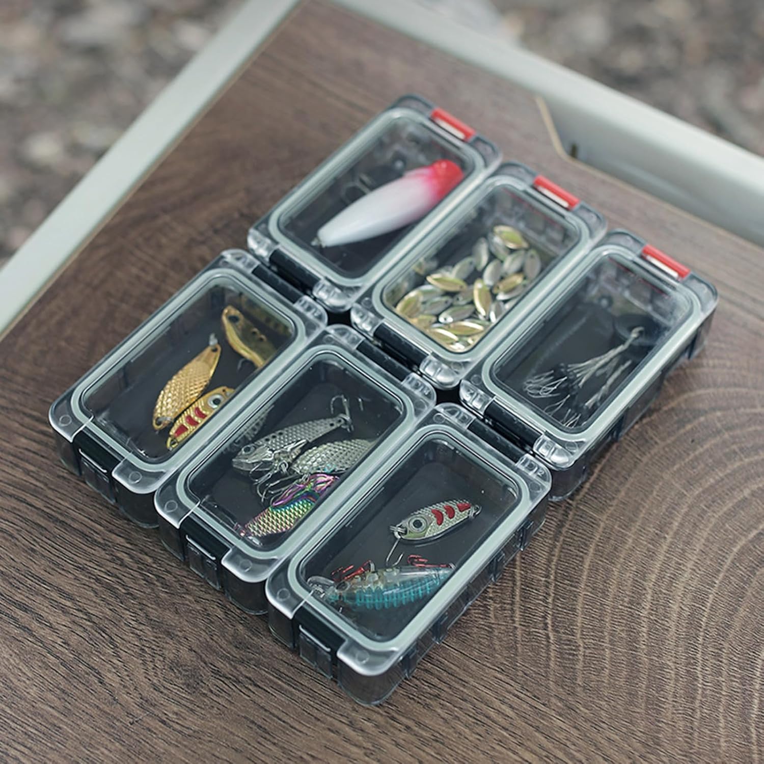 Magnetic fish hook storage cube