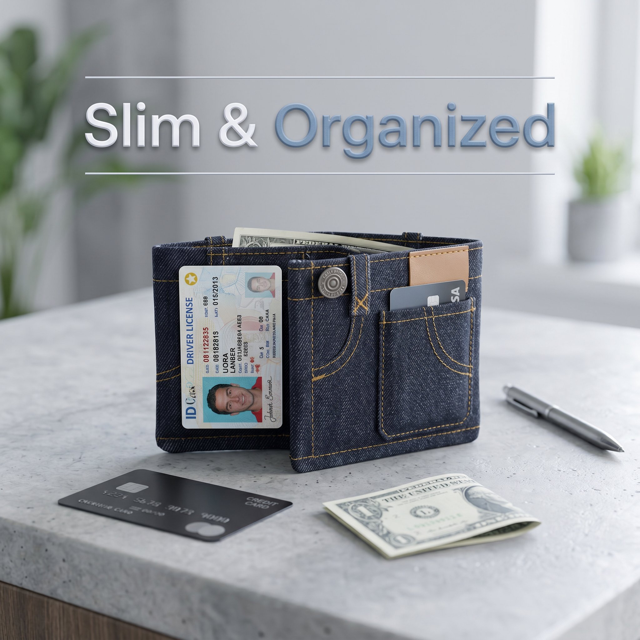 🔥Last Day 49% OFF - 🧵 My Handcrafted Denim Wallet