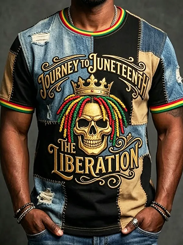 Men's Journey To Juneteenth The Liberation Art Print T-Shirt