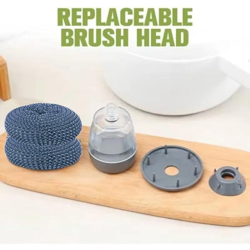 ✨Soap Dispensing Palm Kitchen Brush | Mess-Free Cleaning!