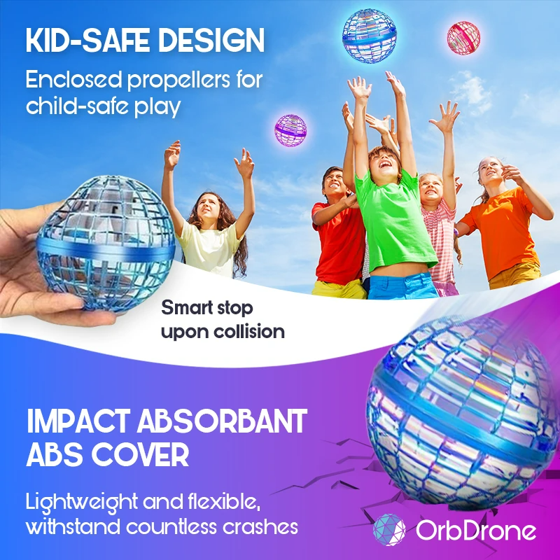 OrbDrone - 🎄Early Christmas Sale-50% OFF🎁 Flying Orb Pro Spinner Mini Drone