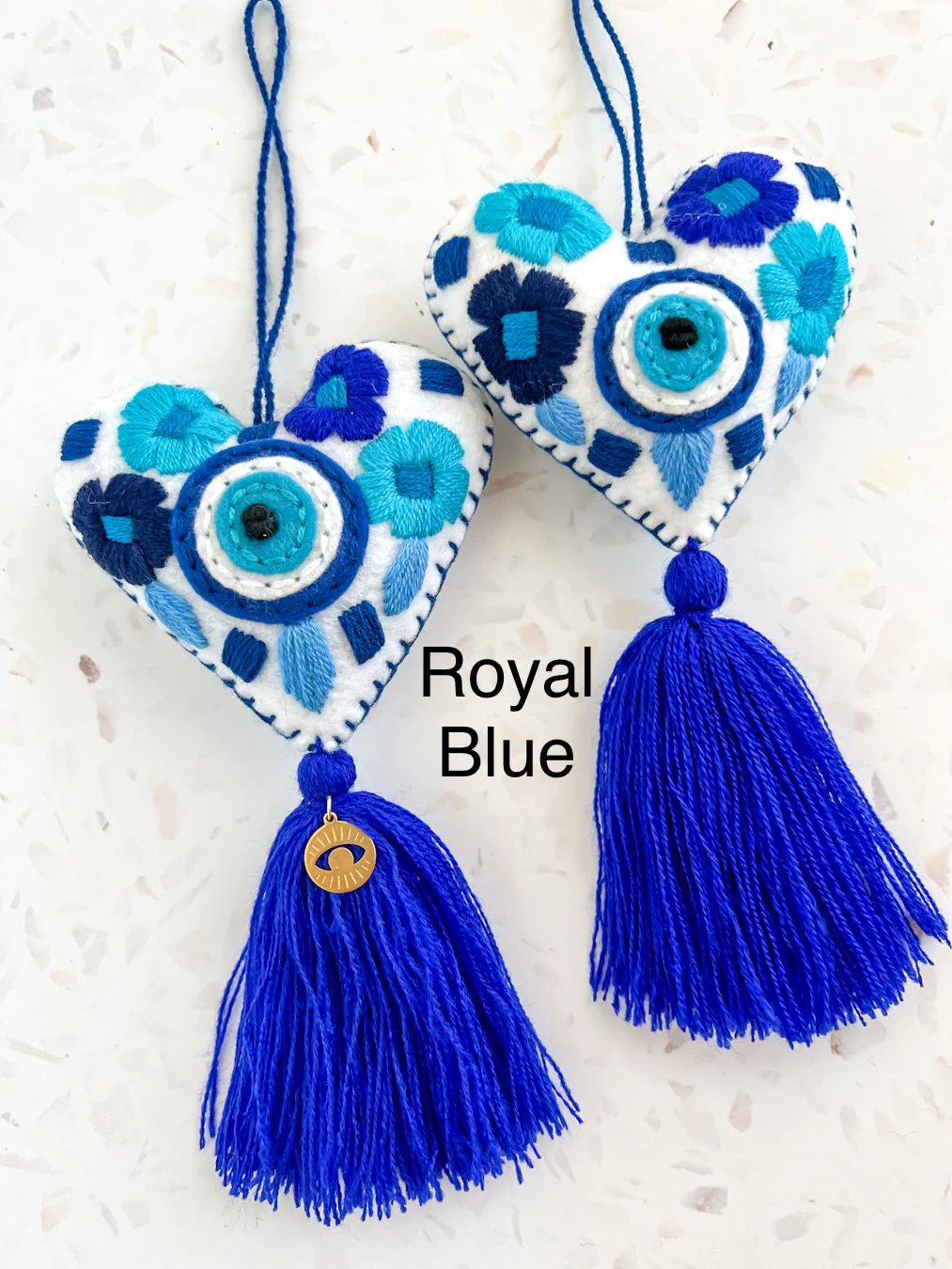 Evil eye heart embroidered tassel🎅Best Christmas Gift