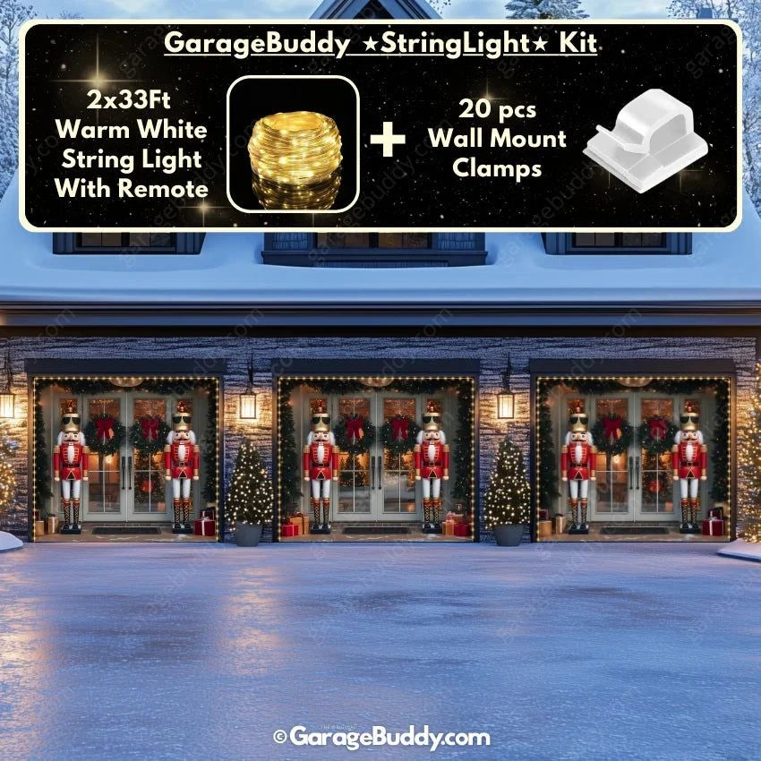Garage Buddy | NutCracker Guards | Christmas Garage Door Cover
