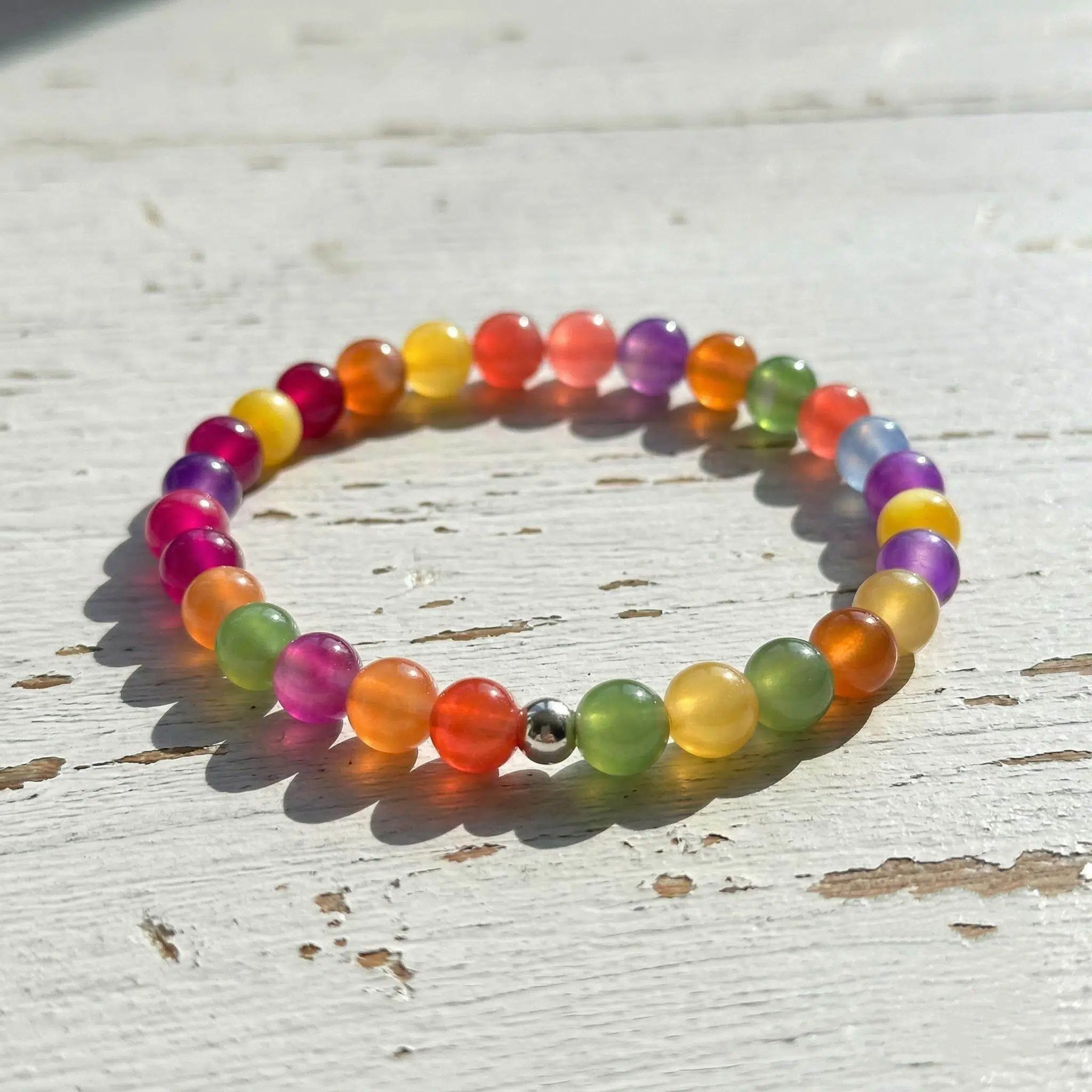 🔥 Hot Sale 49% OFF 🌈 Dopamine Rainbow Beaded Necklace