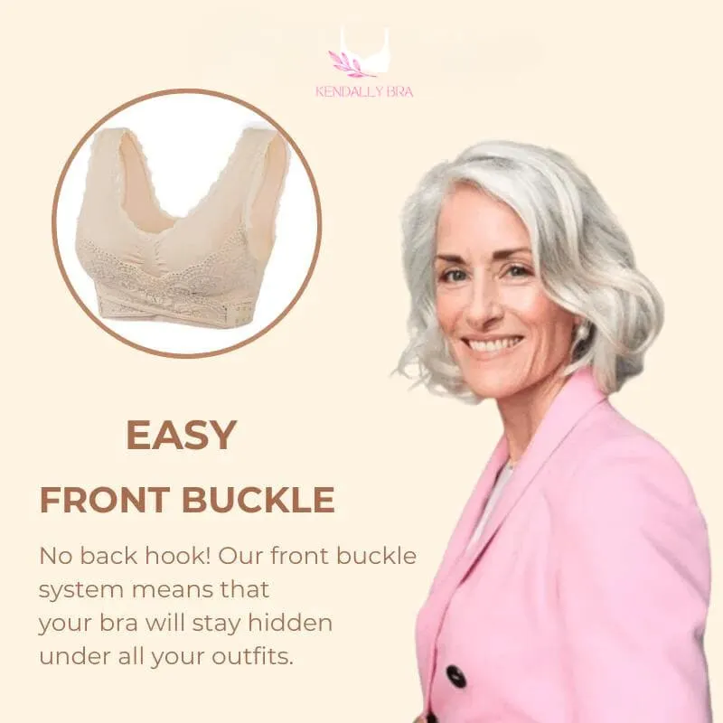 LAST DAY SALE 70% – Comfy Corset Bra Front Cross Side Buckle Lace Bras