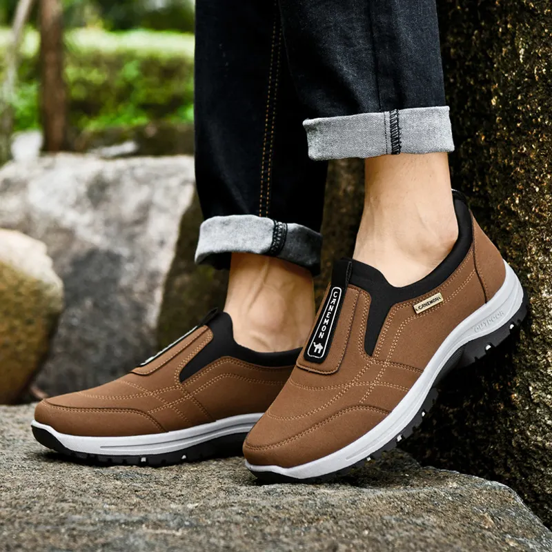 (⏰Sell At The Lowest Price🔥)Men's Comfortable Waterproof Breathable Orthopedic Walking Shoes Hiking Shoes