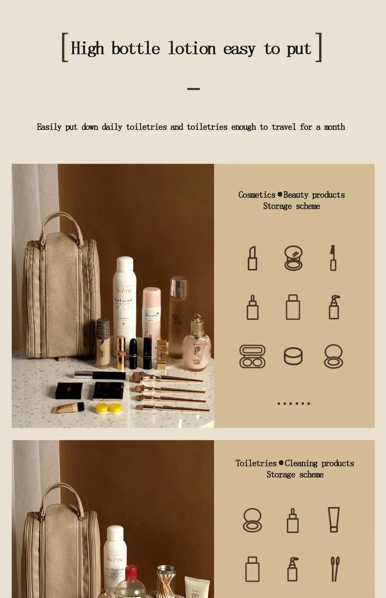 Luxorluxe🔥LAST DAY 60% OFF🔥Large-capacity Travel Cosmetic Bag