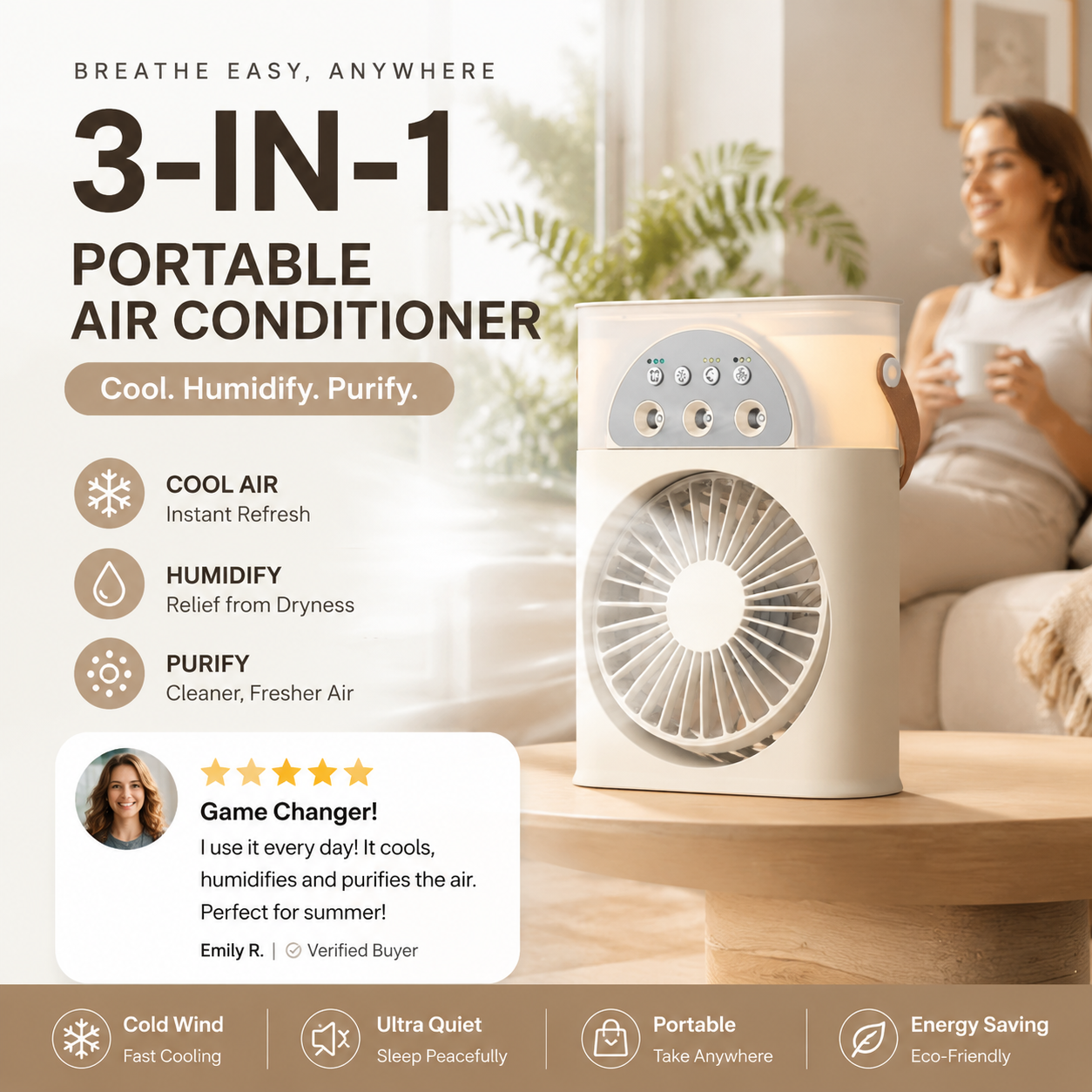 3-In-1 Portable Air Conditioner