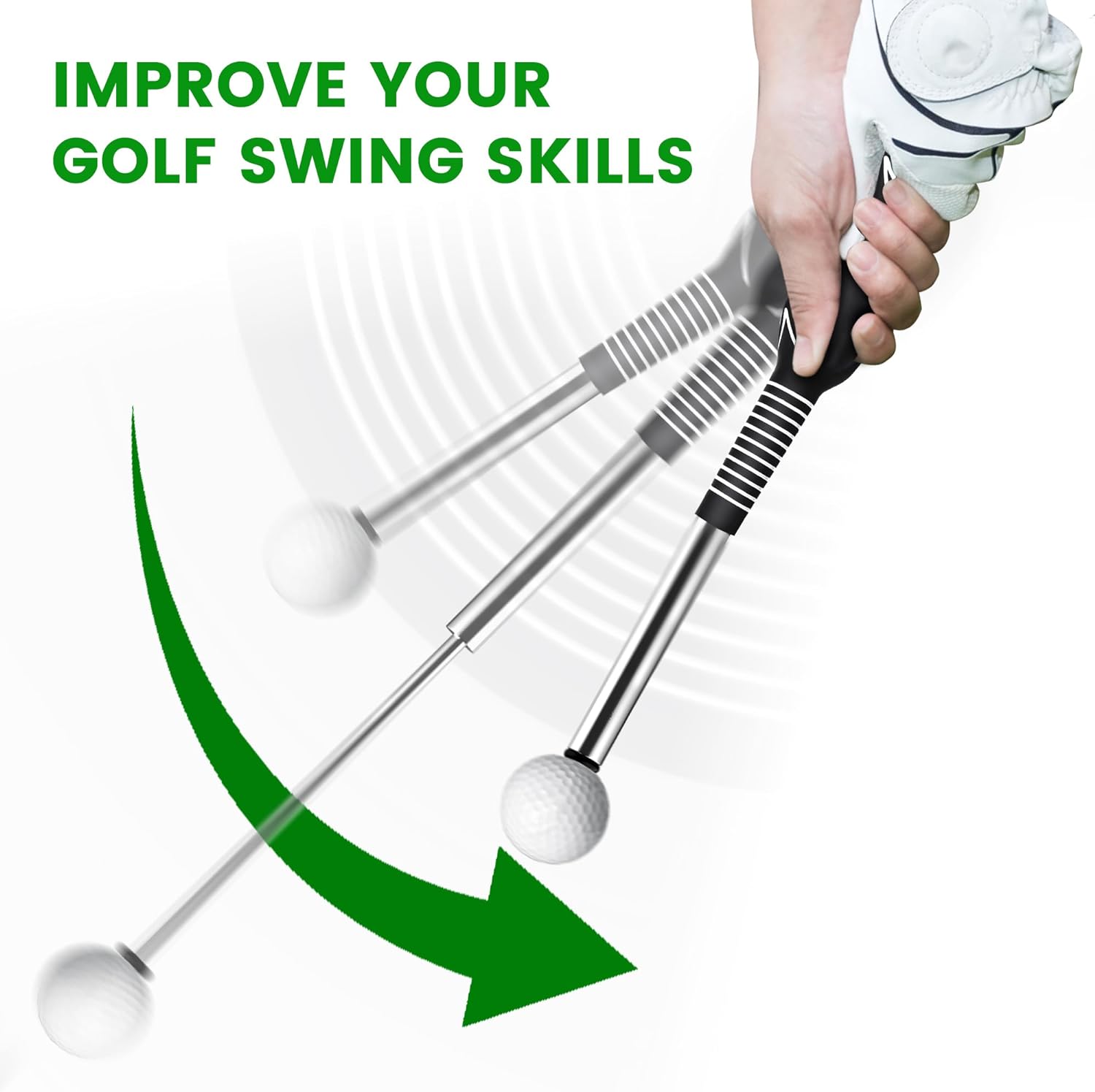 🔥LAST DAY SALE 49% OFF🏌️Retractable Golf Swing Training Aid (BUY 2 FREE SHIPPING)