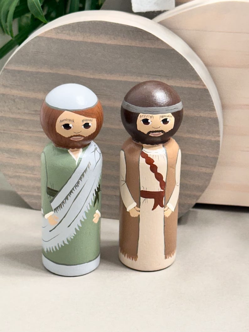 Easter early sale discount 49%---Wooden Easter Figurines Set