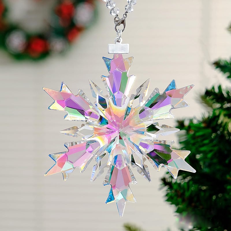 🔥LAST DAY 50% OFF - ❄️🌈Crystal Snowflake Suncatcher