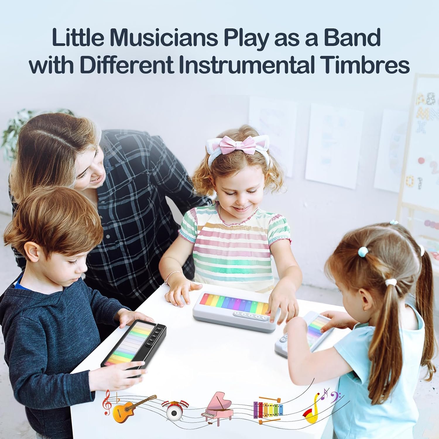 🎹 Kids Mini Piano with Rainbow Lights – Light Up Their Love for Music