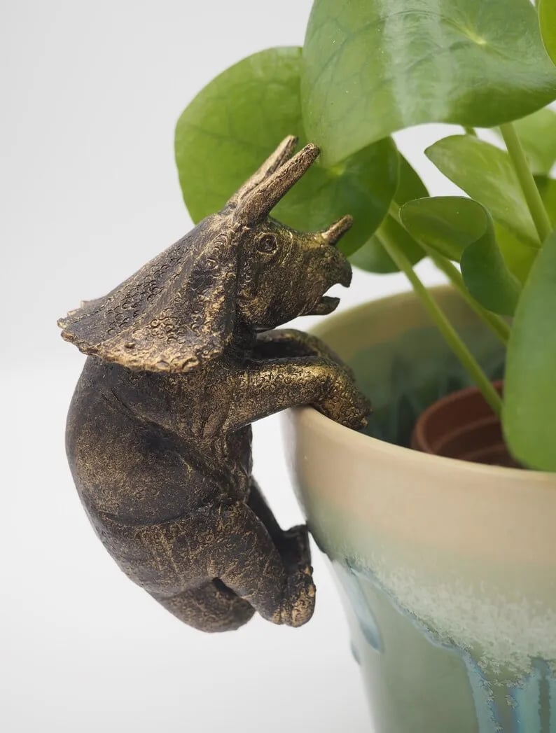 Cute potted plant decoration