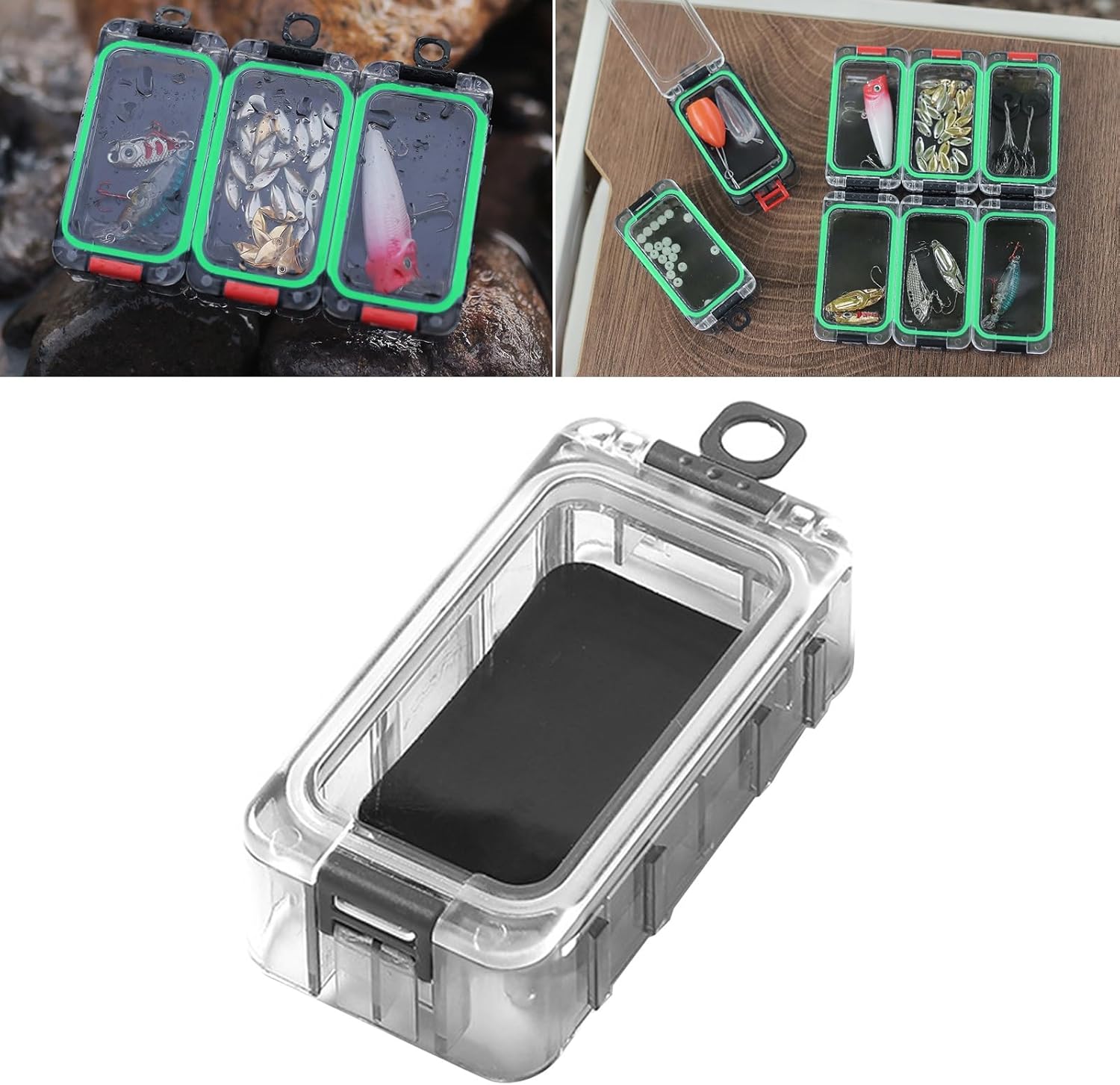 Magnetic fish hook storage cube