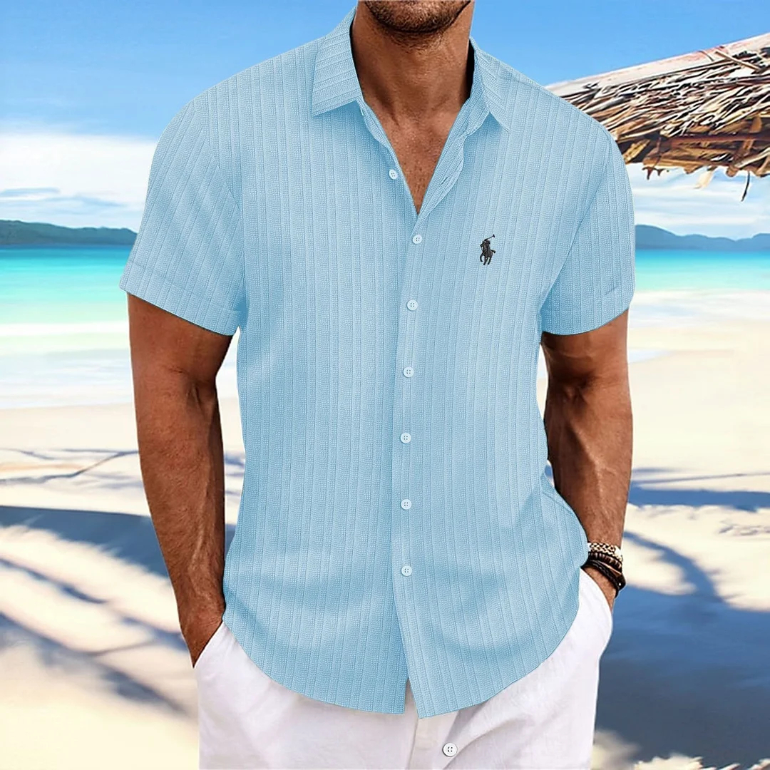 Visenoya Men's Cotton And Linen Comfortable Shirt