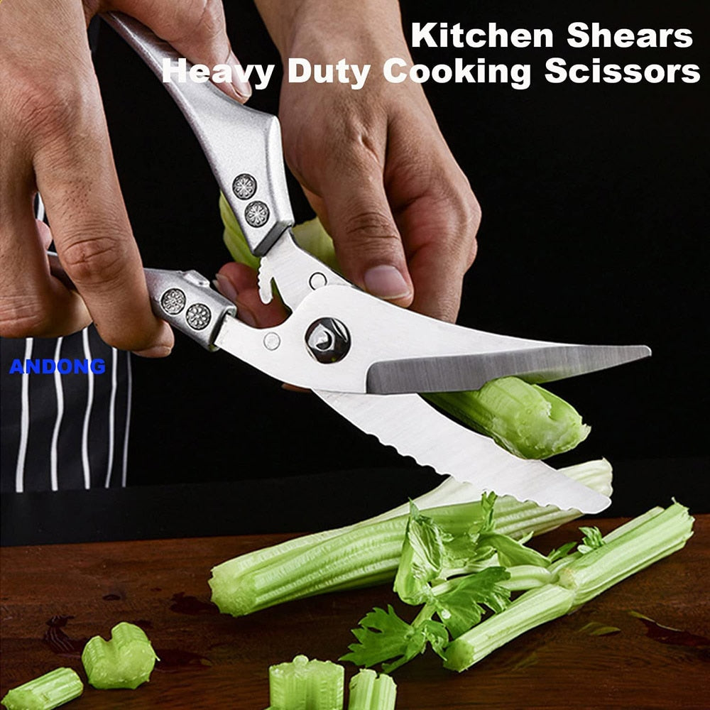 ✂🥩 HOT SALE NOW-50% OFF) -Heavy Duty Stainless Steel Bone-Cut Scissors