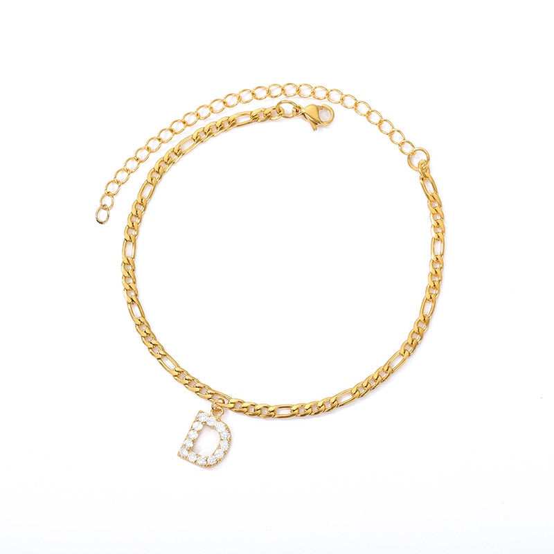 【Buy 1 Get 1 Free】Initial Anklet & Initial Rings