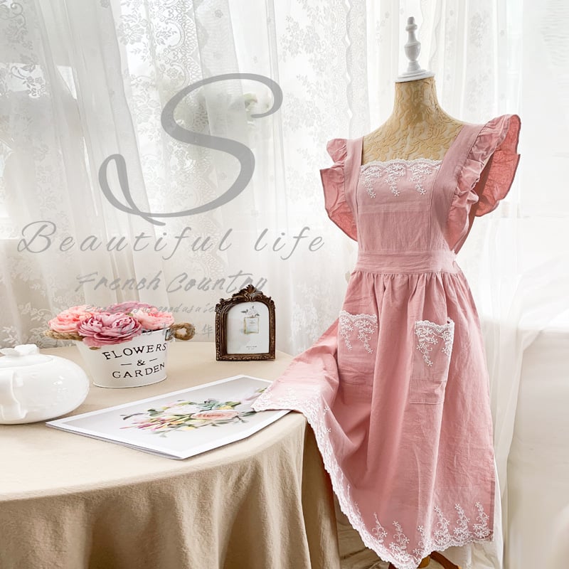 🌸The 100% Cotton Floral Apron – Soft, Stylish & Full Coverage