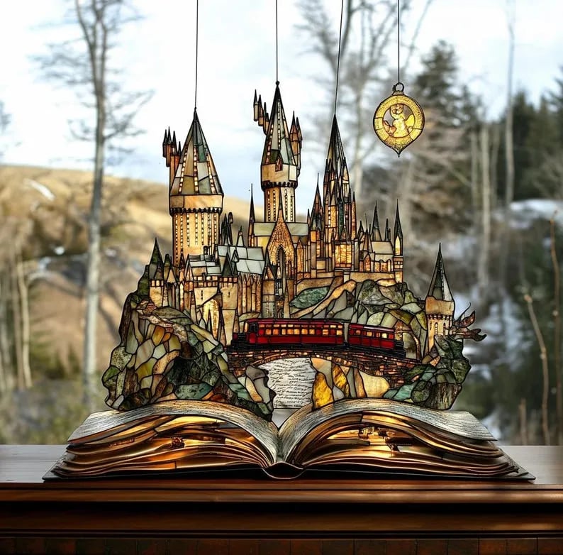 🔥HOT SALE NOW 49% OFF🔥-Magical Castle Bookish Wall Art Hanging Decor