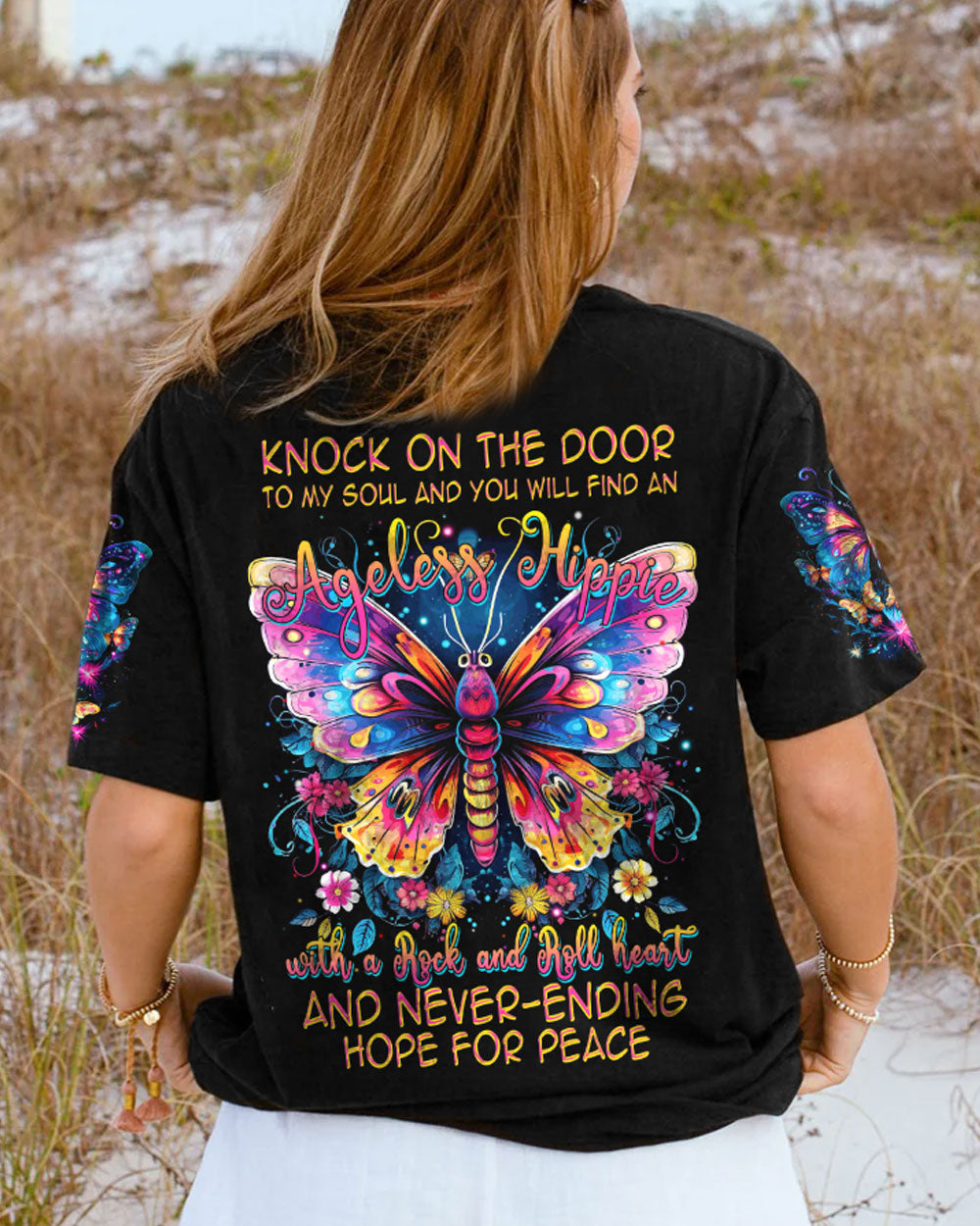 KNOCK ON THE DOOR TO MY SOUL BUTTERFLY ALL OVER PRINT - TYTM1406231