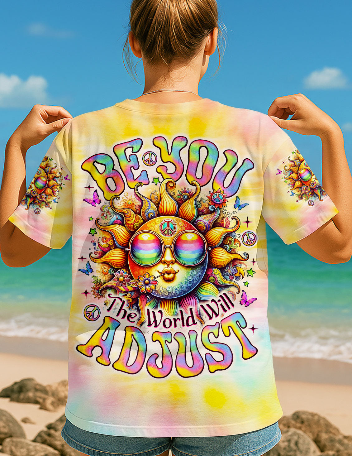 BE YOU THE WORLD WILL ADJUST SUN ALL OVER PRINT - TLNO2705251