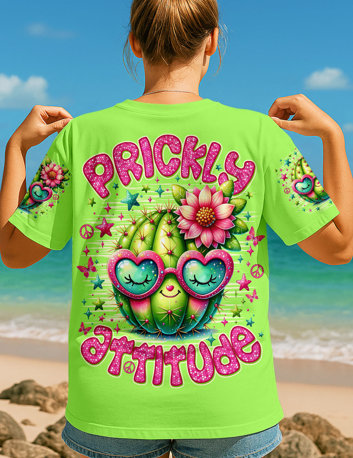 PRICKLY ATTITUDE CACTUS ALL OVER PRINT - TLNO1709252