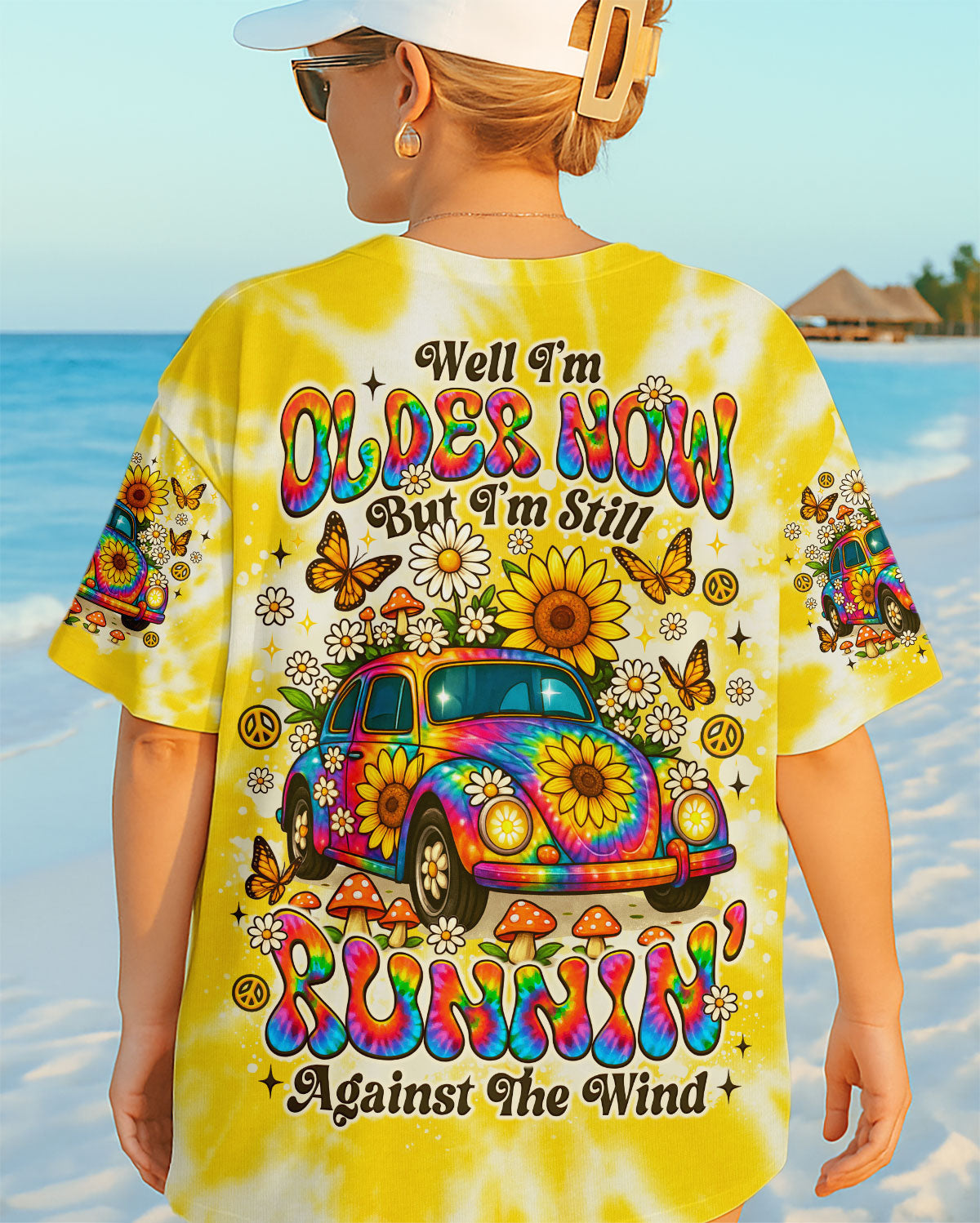 RUNNING AGAINST THE WIND CAR TIE DYE ALL OVER PRINT - TLNO0910252