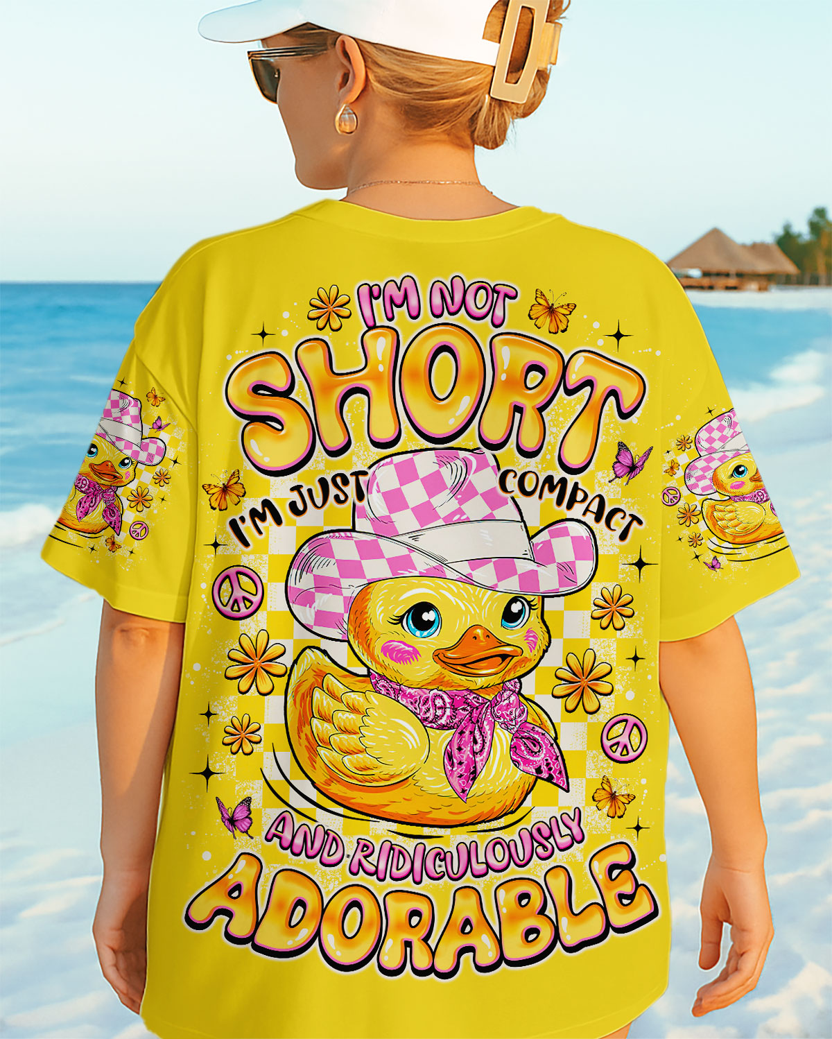 I'M NOT SHORT DUCK ALL OVER PRINT - TLNO0708251
