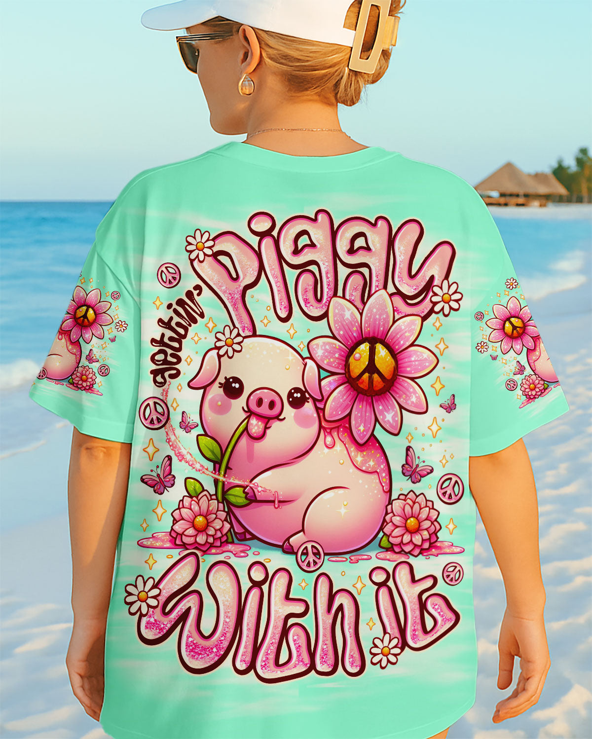 GETTIN' PIGGY WITH IT PIG ALL OVER PRINT - TLNO1707252