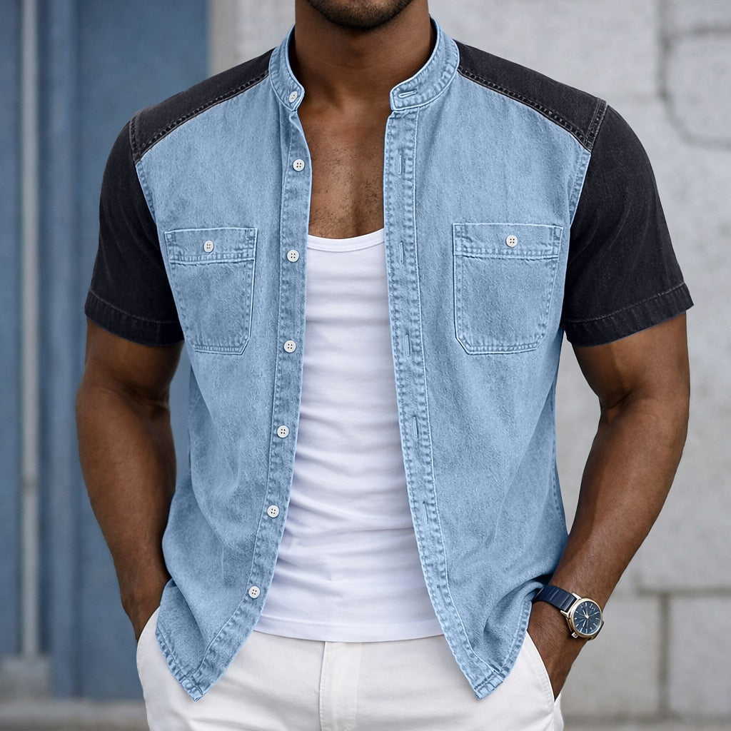 100% Cotton Henley Shirt
