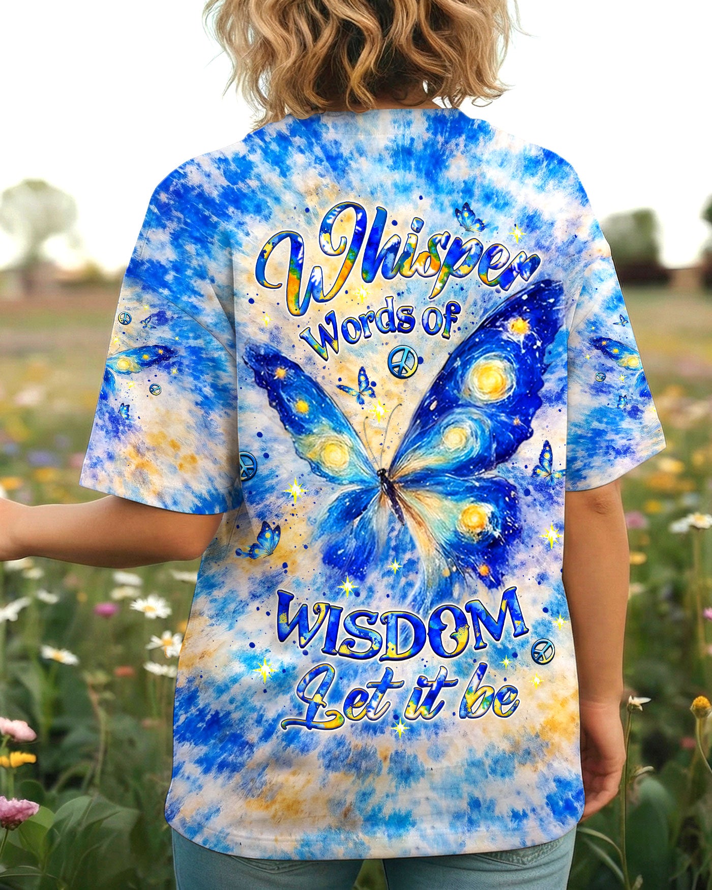 WHISPER WORDS OF WISDOM LET IT BE BUTTERFLY ALL OVER PRINT - YHLT2702262