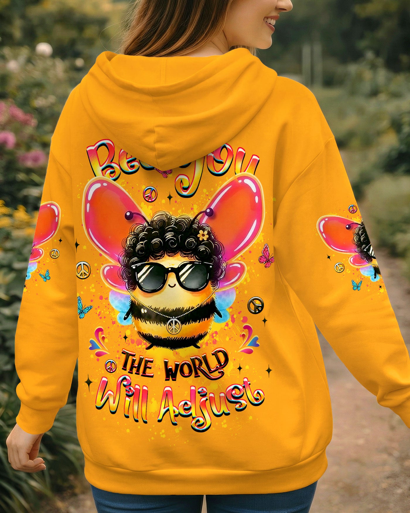 BEE YOU THE WORLD WILL ADJUST ALL OVER PRINT - YHLT1201263
