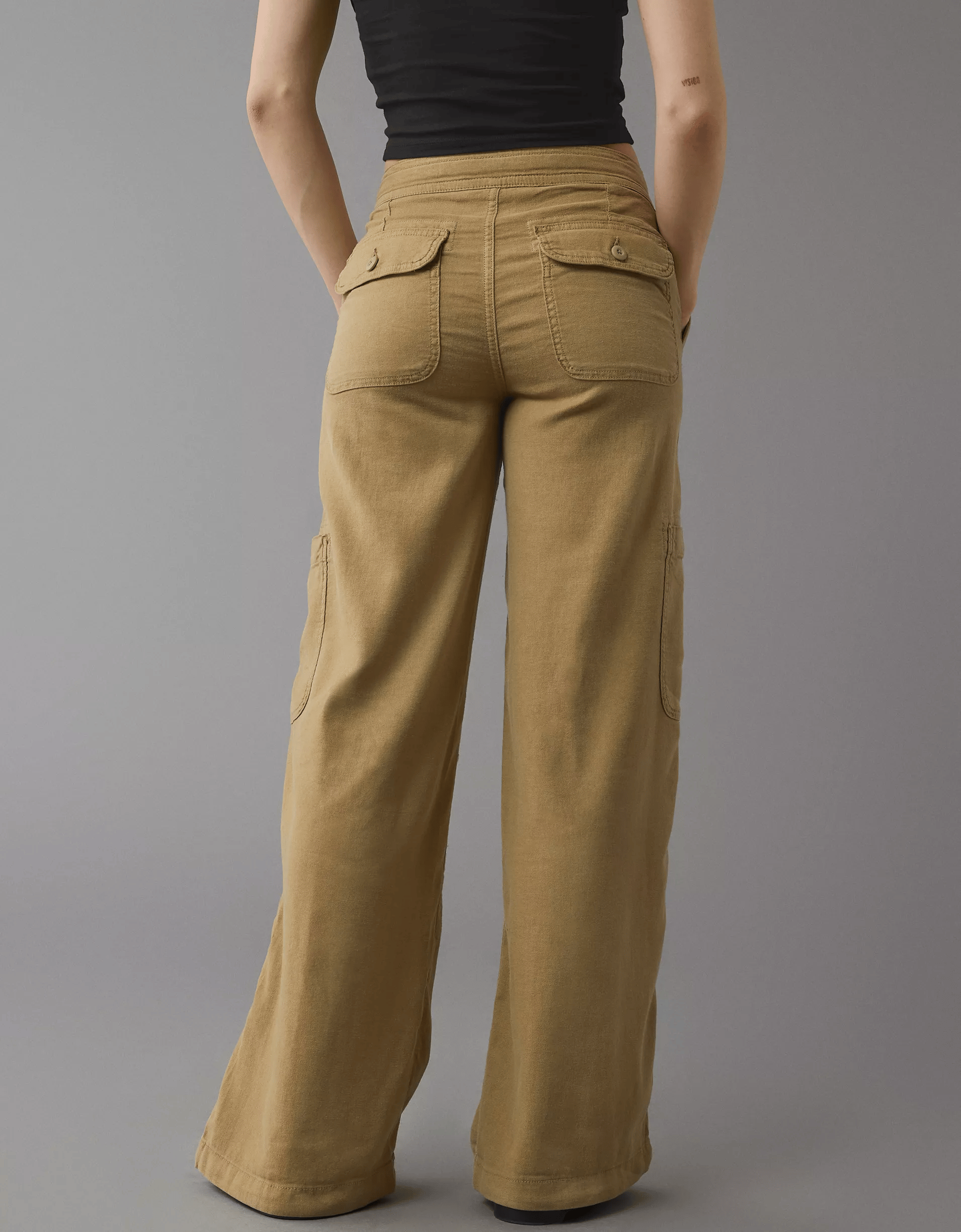 🔥LAST DAY 49% OFF - Linen-Blend Wide-Leg Cargo Pant(BUY 2 FREE SHIPPING)