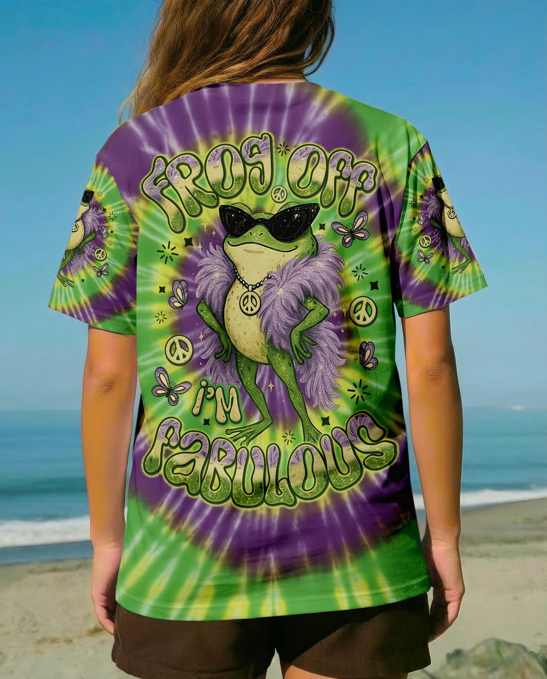 FROG OFF I'M FABULOUS SWIRL ALL OVER PRINT - TLNO2712251