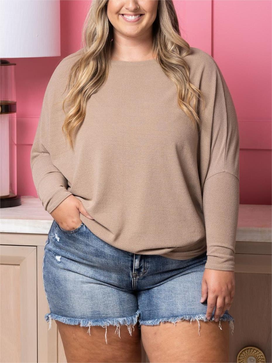 💥LAST DAY SALE 49% OFF💥-👚"Dreamy Knit" Boatneck Dolman Top