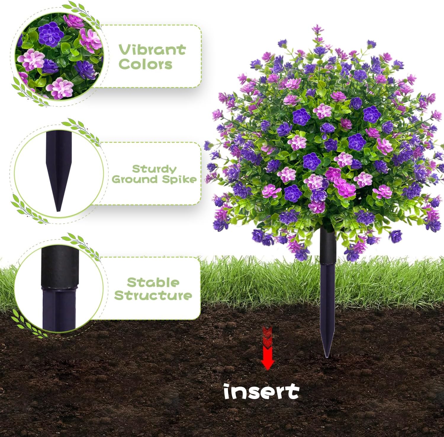 🔥 Limited Stock-50% Off | Artificial Potted Trees With Ground Stakes