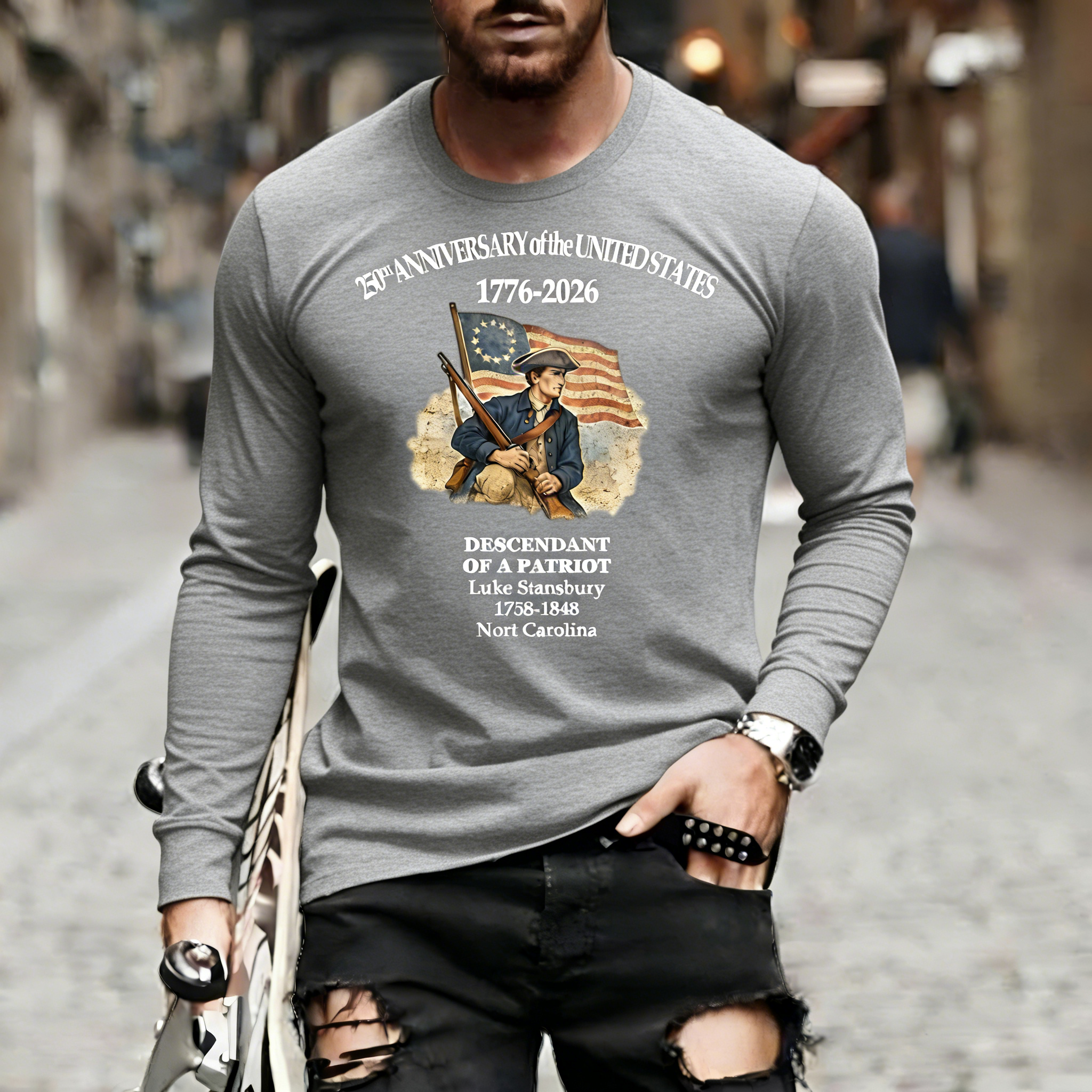 [Copy]Men's Retro 250th Anniversary of the United States Independence Day Cross Print Polo Shirt