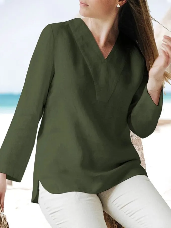Women's Casual V Leader Top