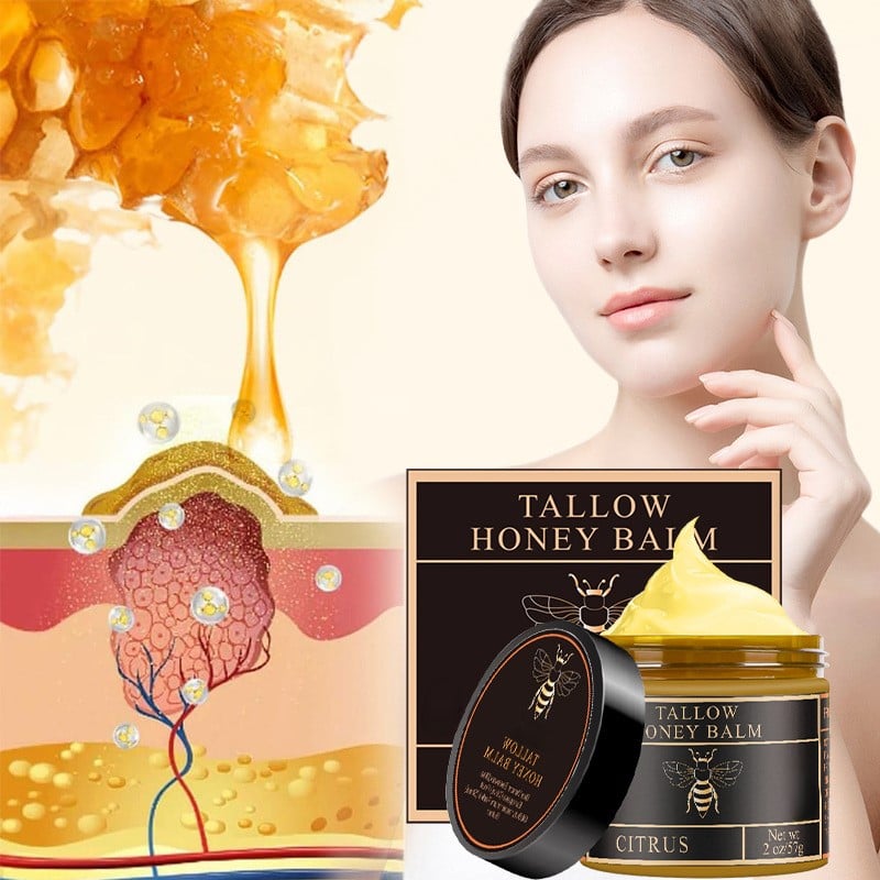 🔥Last Day Promotion 49% OFF - 🎅Beef Tallow and Honey Balm for Skin - Handmade All-Natural Moisturizer