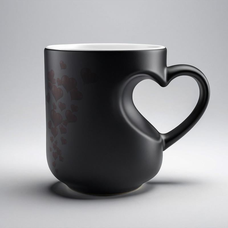 ❤️Heart-Shaped Color Changing Magic Ceramic Mug