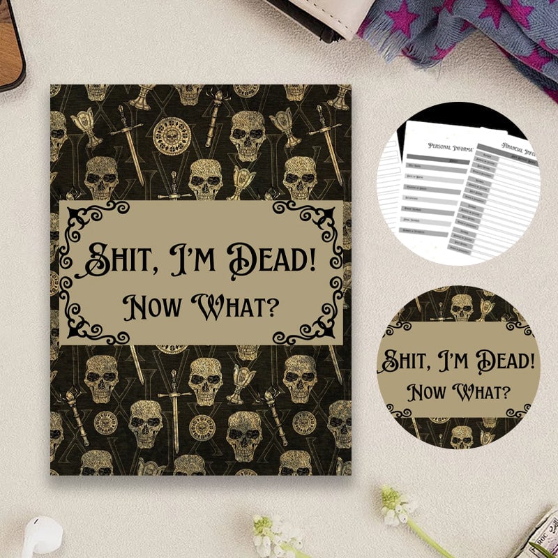 🎃 Halloween Gift: Sh*t, I’m Dead! End of Life Planner💀👍BEST SELLER
