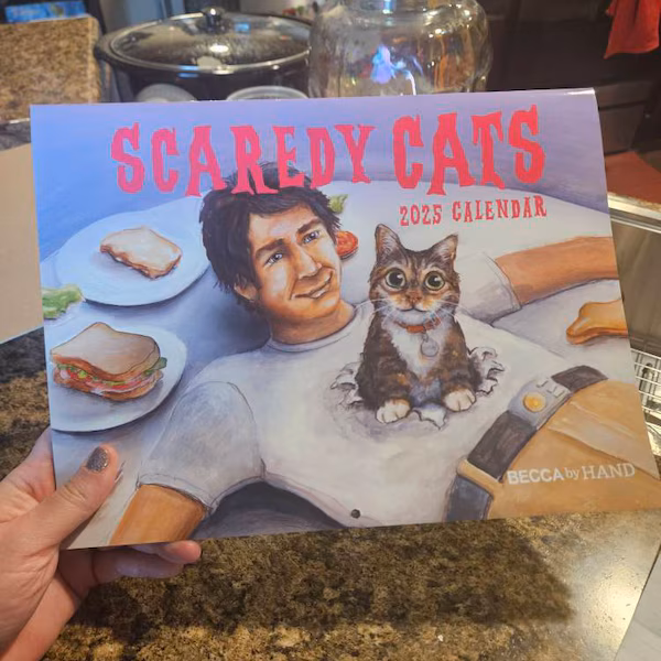 🔥LAST DAY SALE 50% OFF - 🐱Scaredy Cats 2025 Monthly Calendar