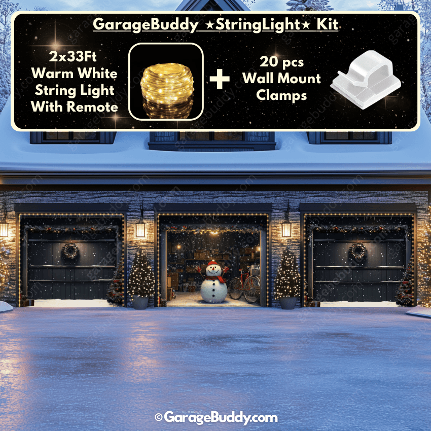 Garage Buddy | Snowy The Snowman | Christmas Garage Door Cover