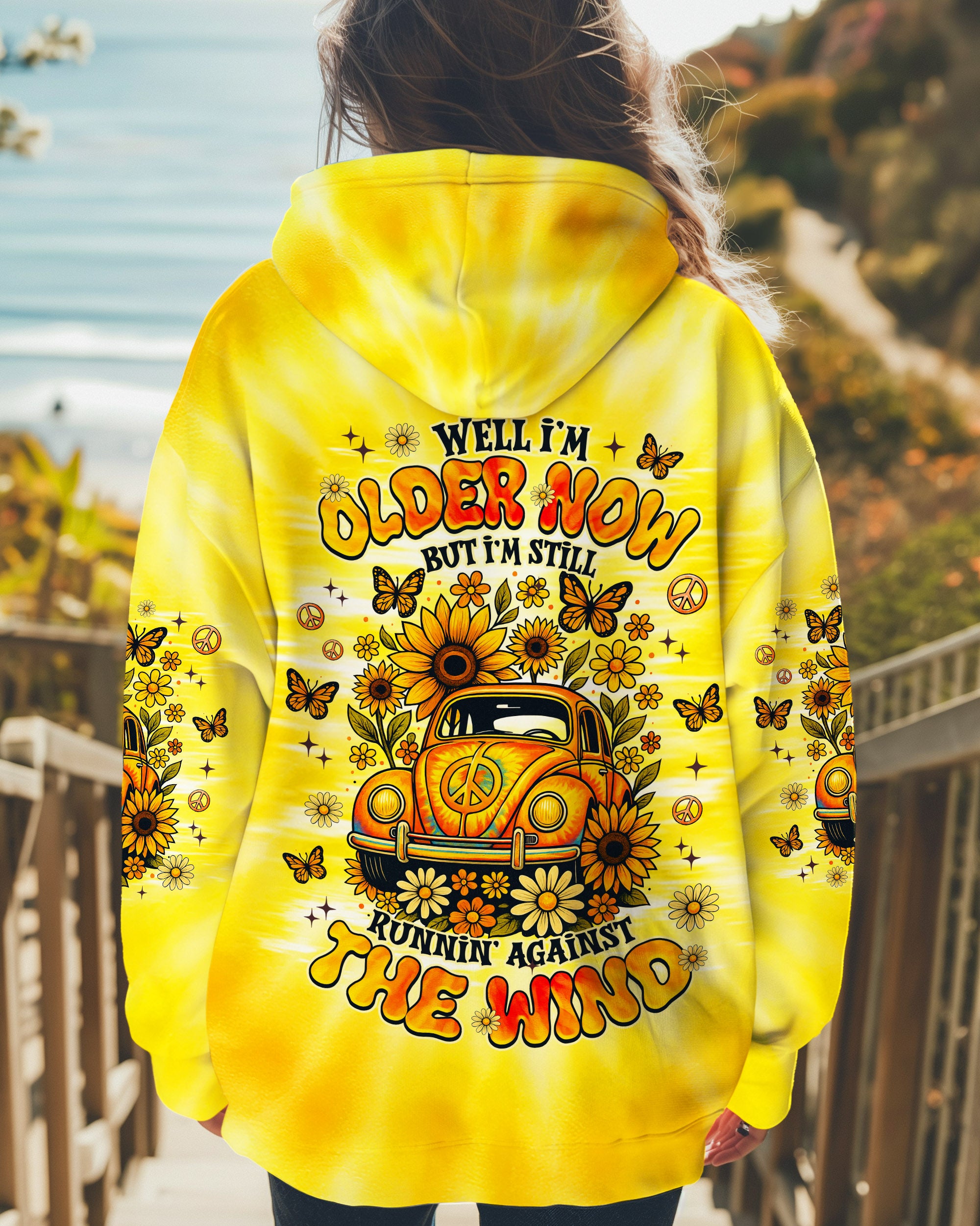 RUNNING AGAINST THE WIND CAR TIE DYE ALL OVER PRINT - TLNZ1009252