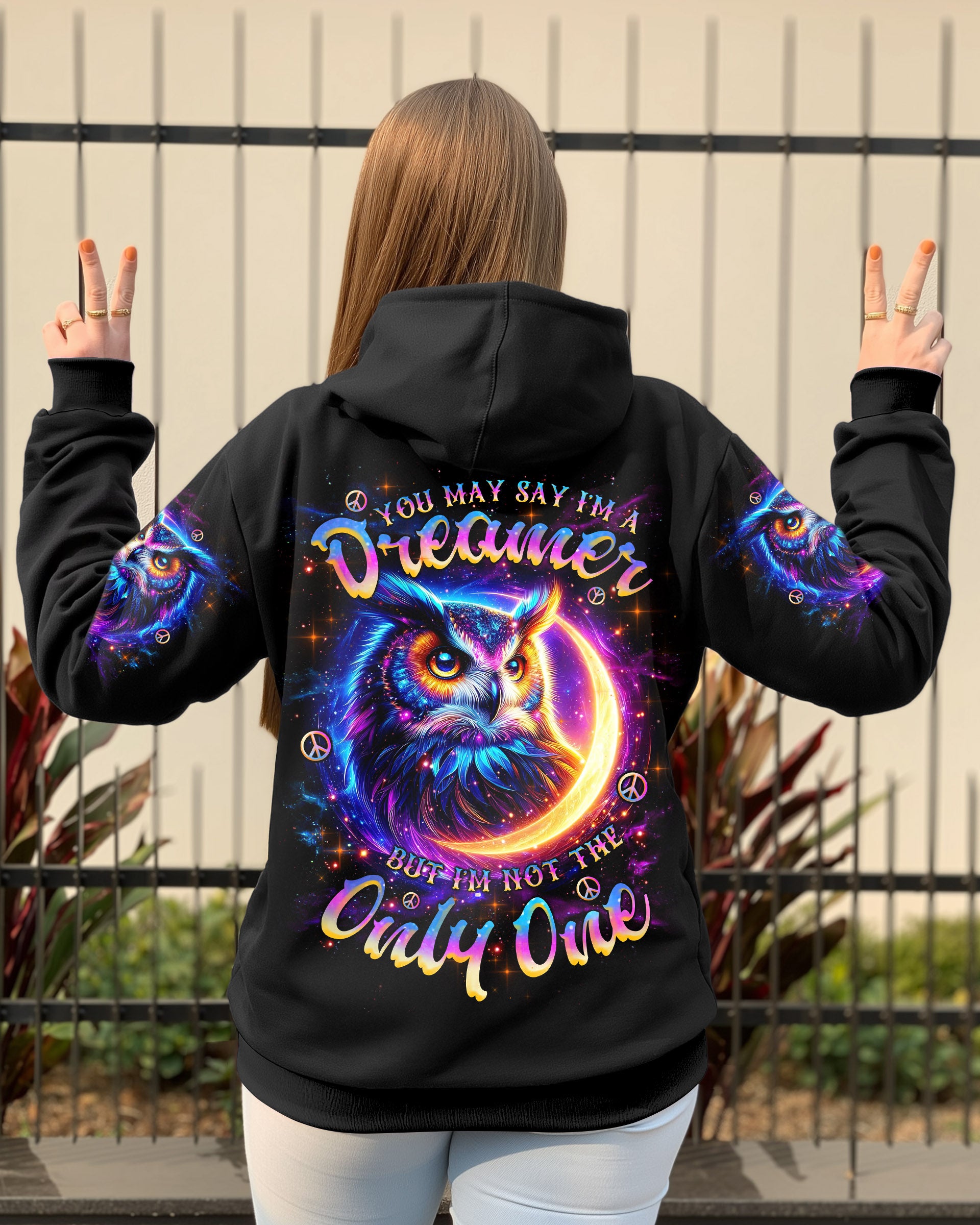 YOU MAY SAY I'M A DREAMER OWL MOON ALL OVER PRINT - TLNZ0609255