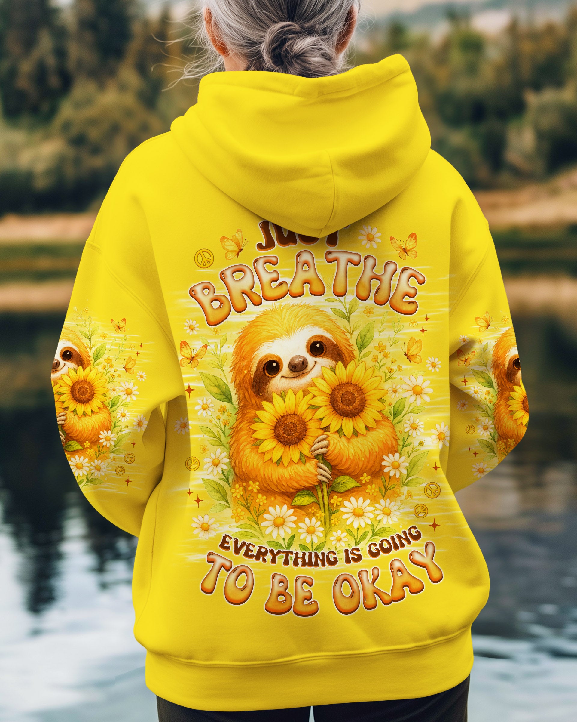 JUST BREATHE SLOTH ALL OVER PRINT - TLNZ0509253