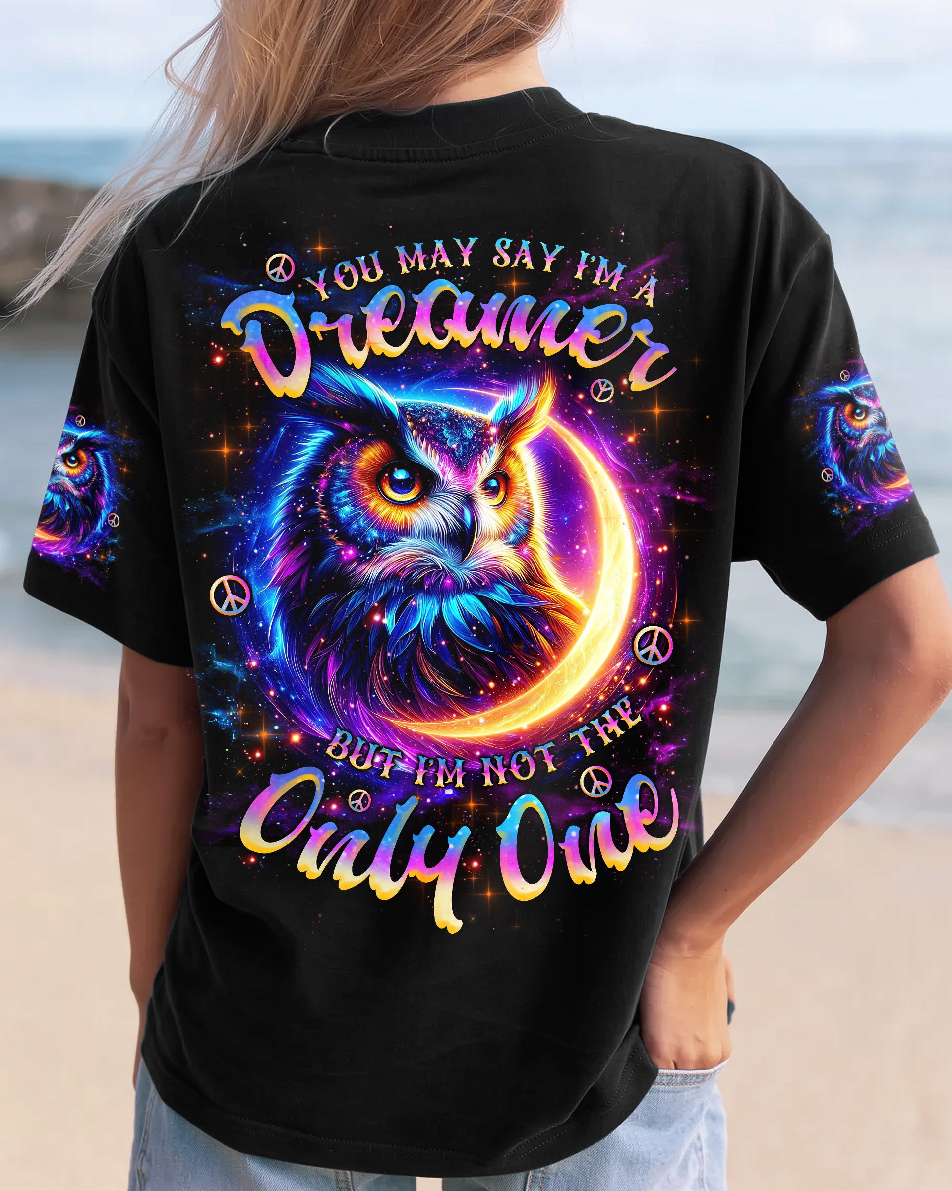 YOU MAY SAY I'M A DREAMER OWL MOON ALL OVER PRINT - TLNZ0609255