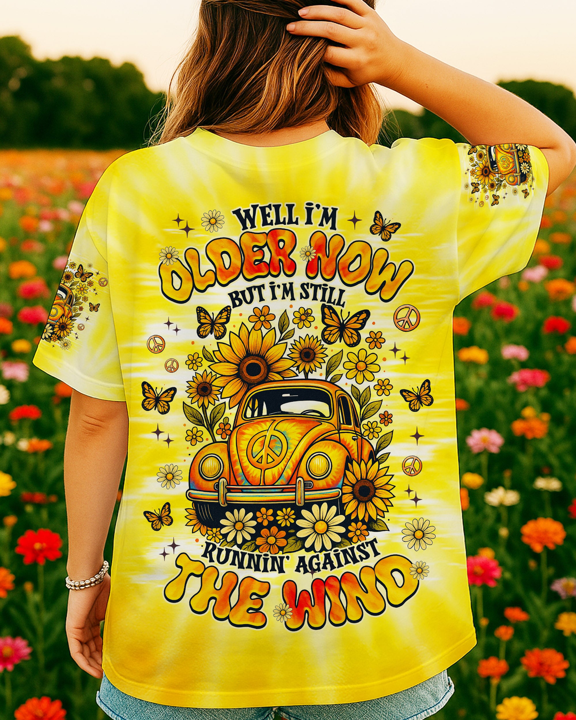 RUNNING AGAINST THE WIND CAR TIE DYE ALL OVER PRINT - TLNZ1009252